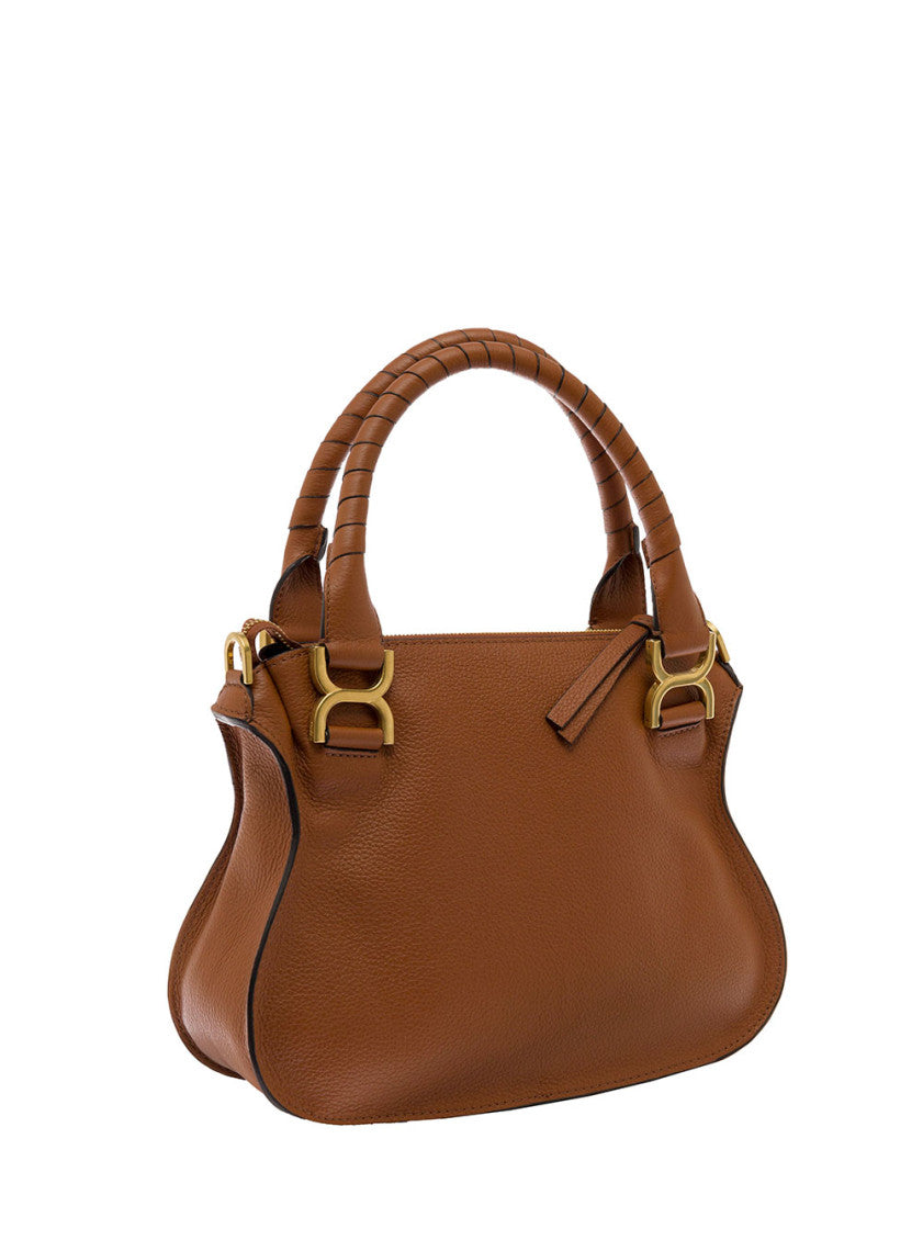 Brown Mercie Small Satchel Bag 2