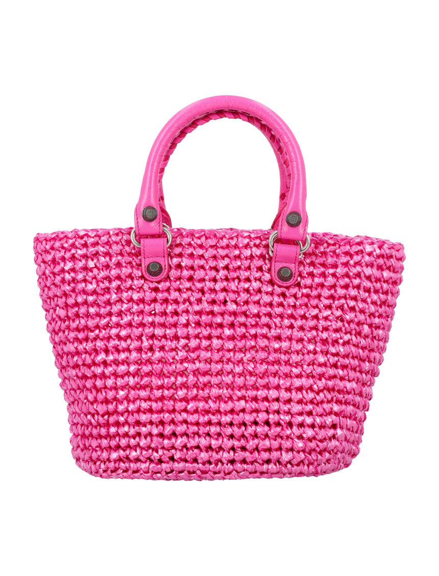 Pink Le Cagol Panier Small Tote Bag 4