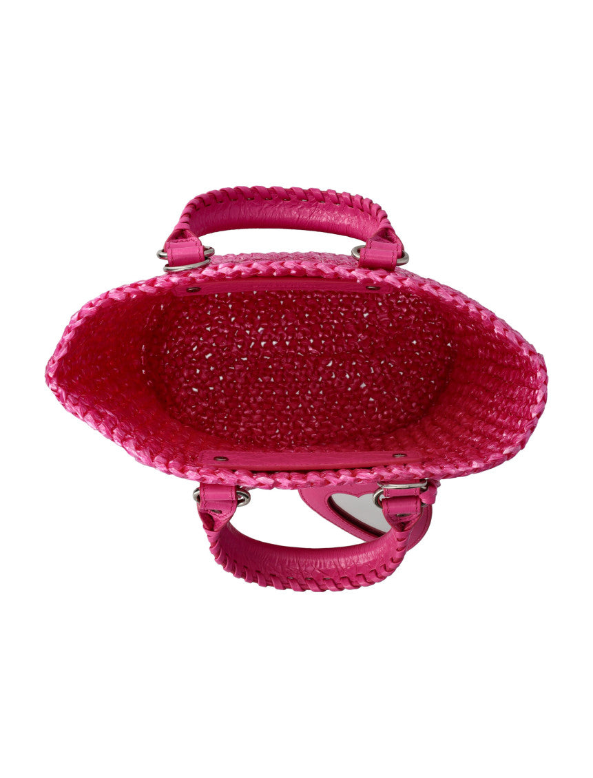 Pink Le Cagol Panier Small Tote Bag 5