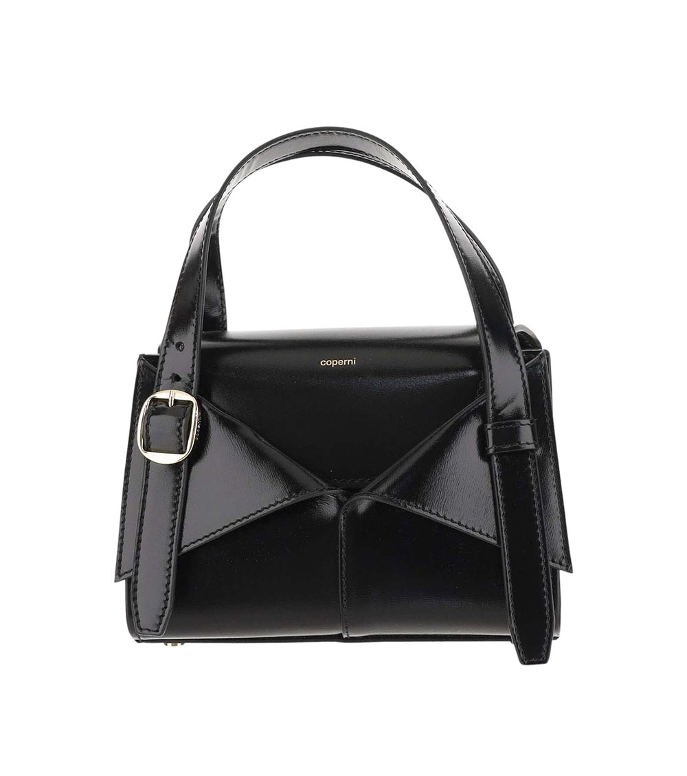 Black Rigid Mini Satchel Bag 1