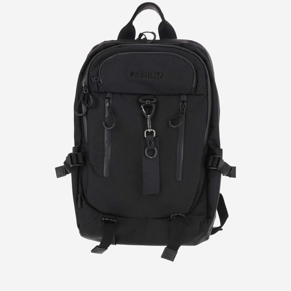 Black Nylon Ventura Backpack 1