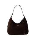 Dark Brown Boogie Large Shoulder Bag 1