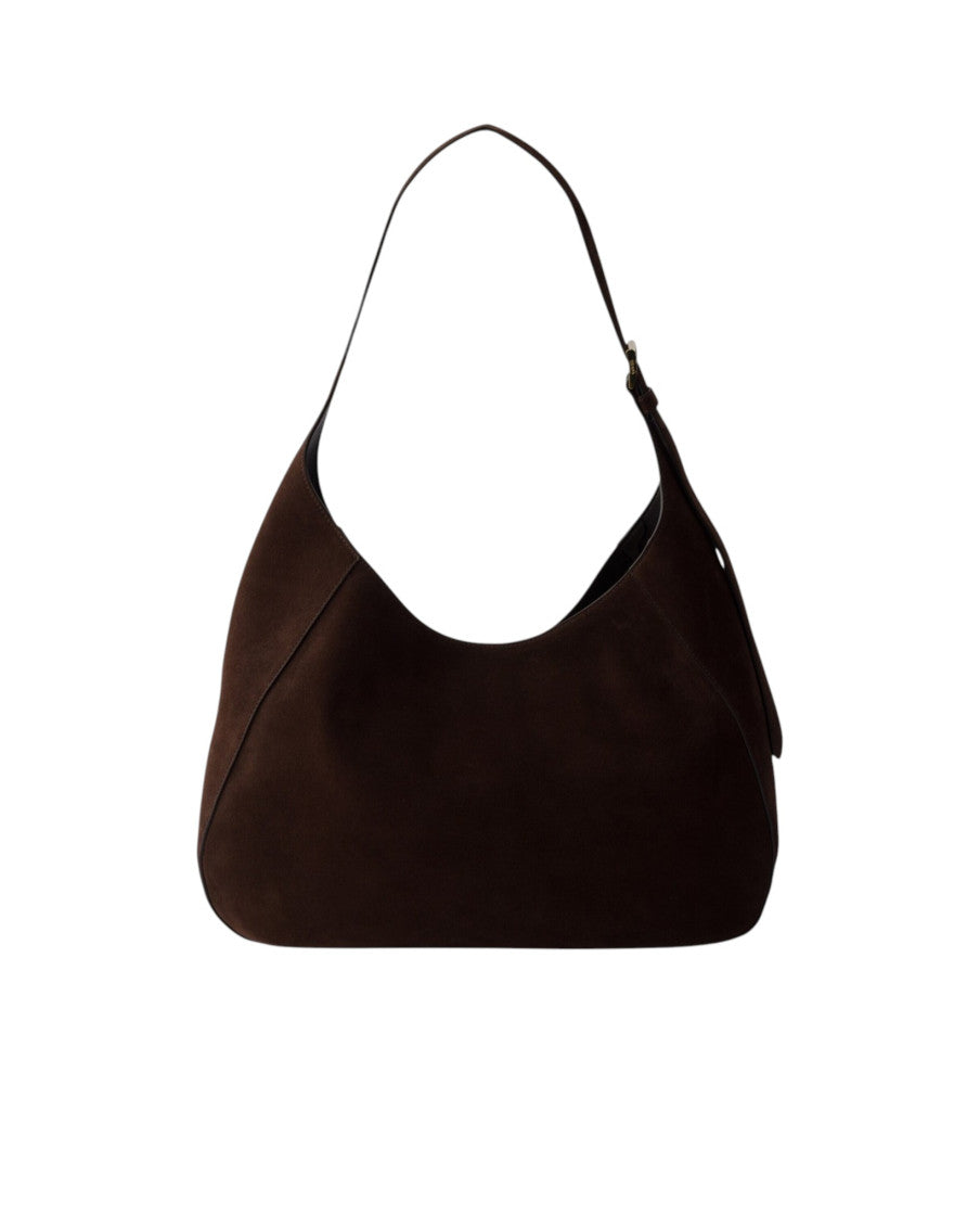 Dark Brown Boogie Large Shoulder Bag 3