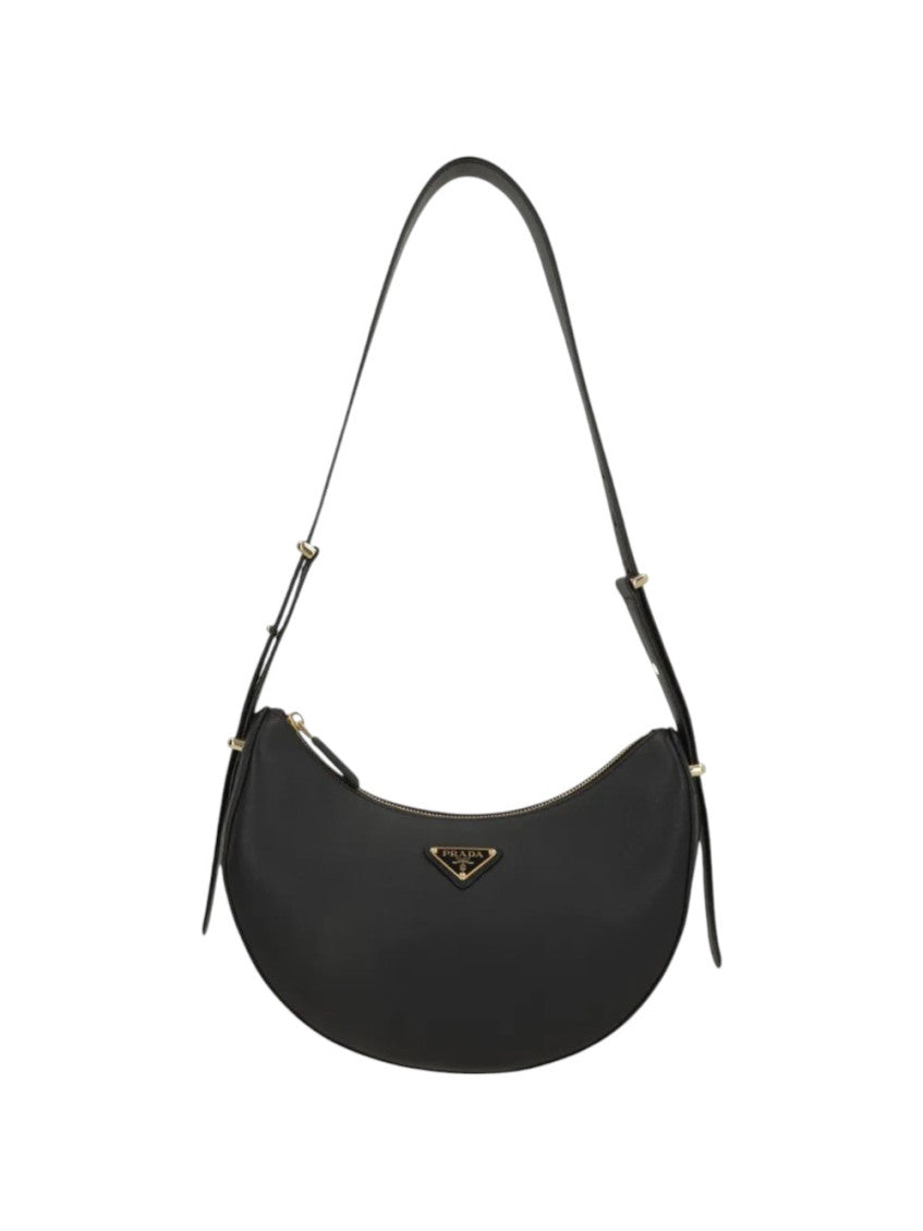 Black Logo Medium Shoulder Bag 1
