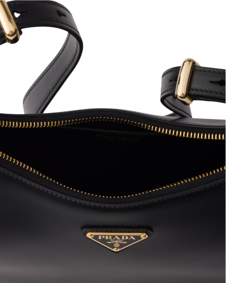 Black Logo Medium Shoulder Bag 4