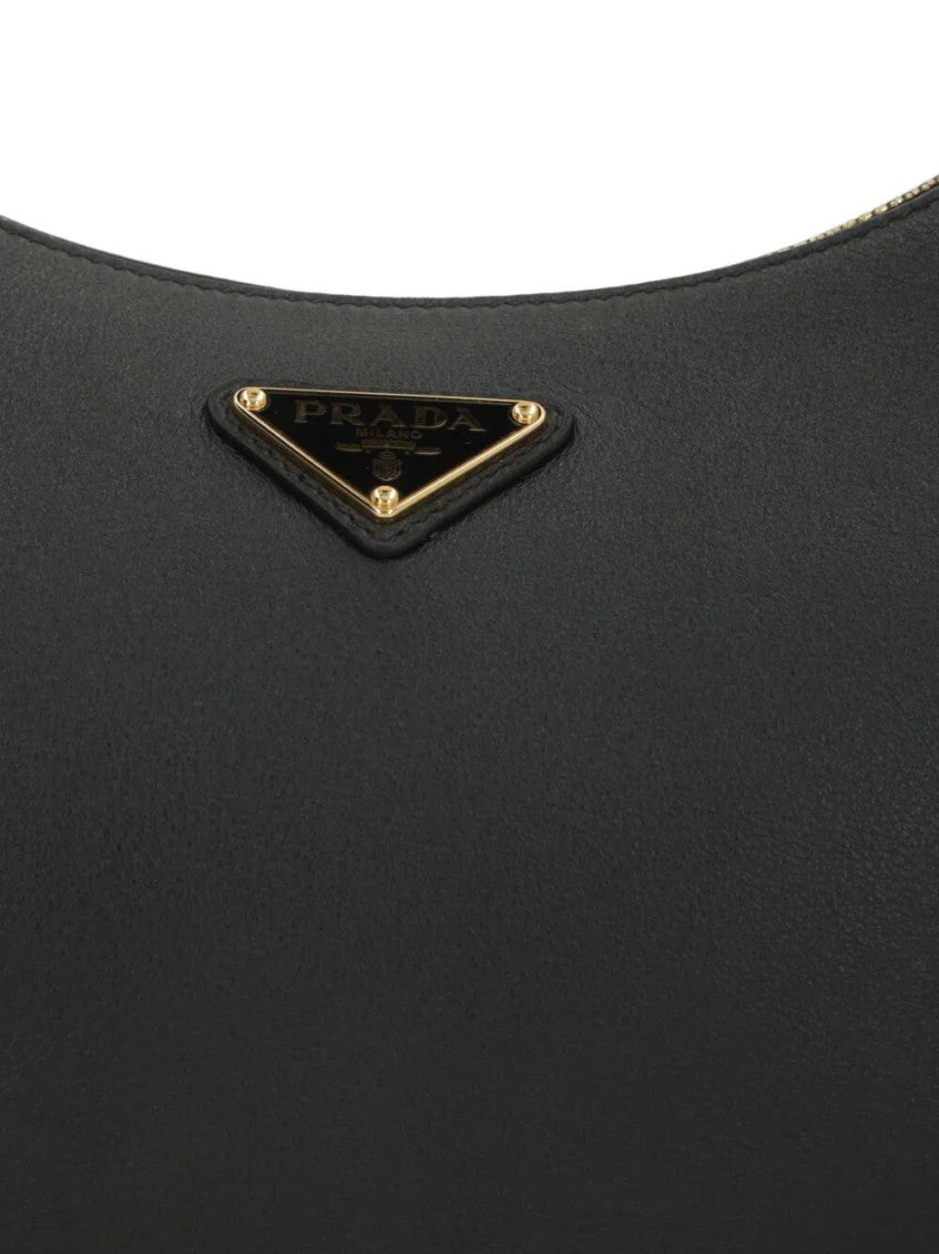 Black Logo Medium Shoulder Bag 5