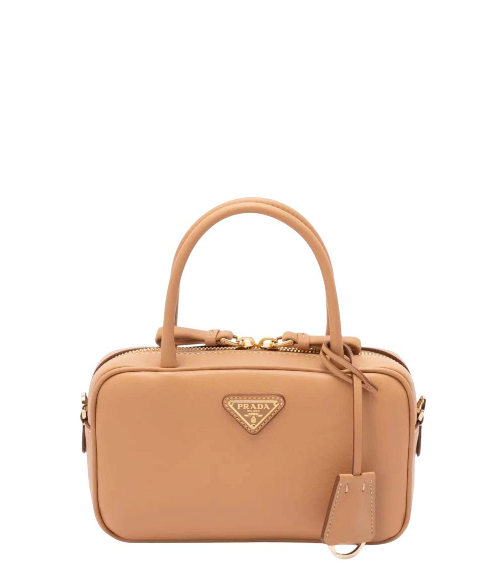 Beige Logo Mini Satchel 1