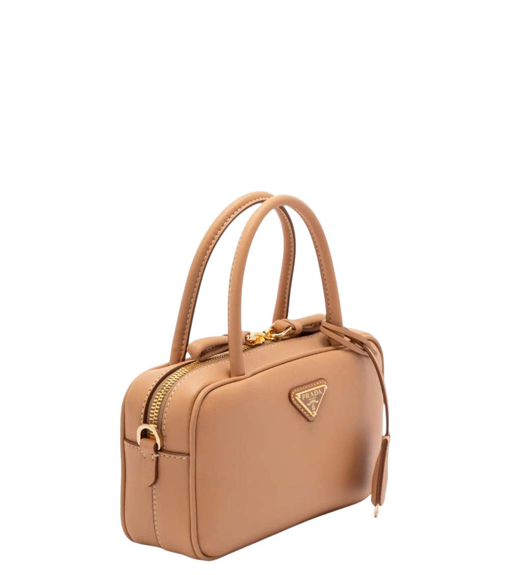 Beige Logo Mini Satchel 2