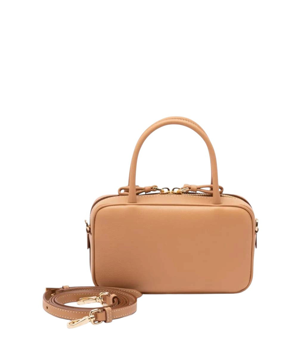 Beige Logo Mini Satchel 3