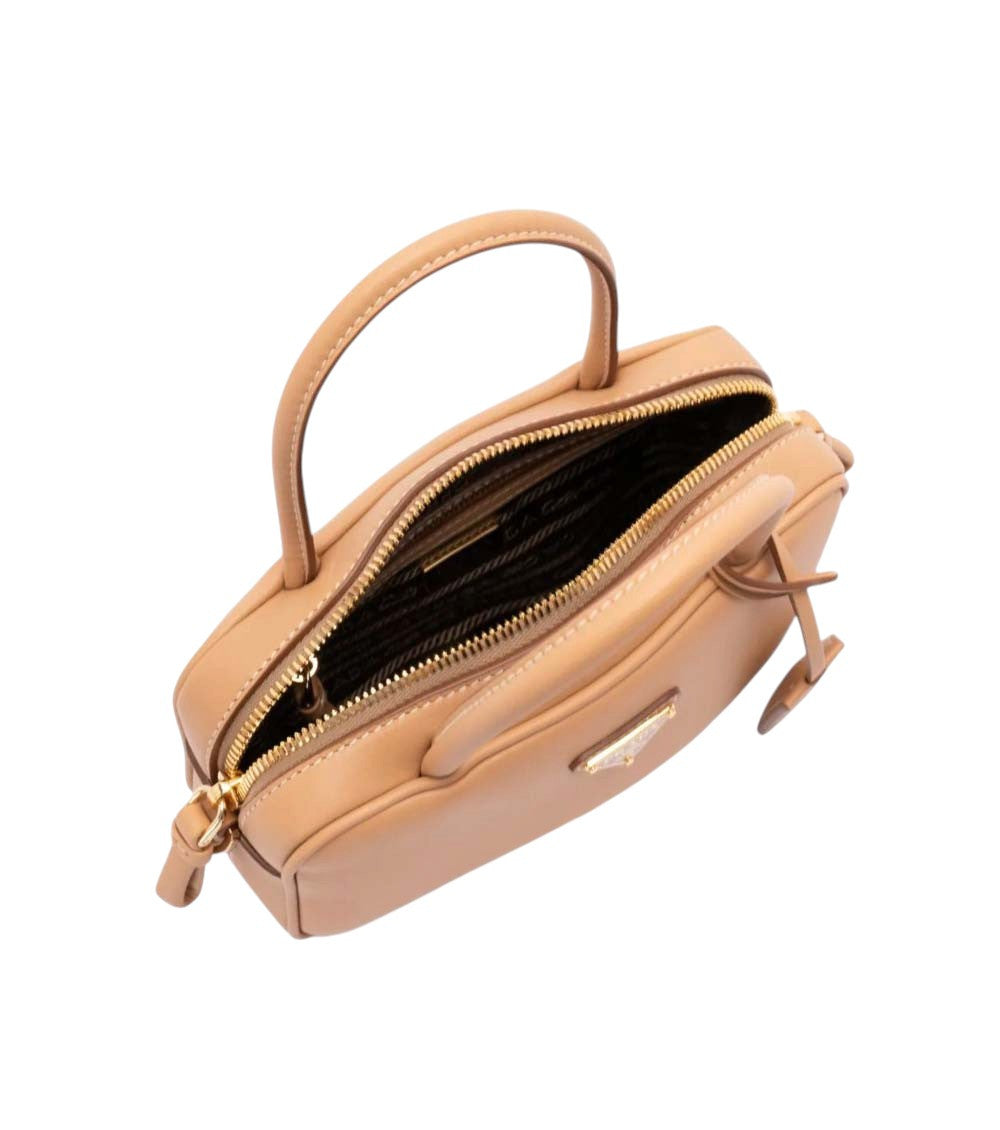 Beige Logo Mini Satchel 4
