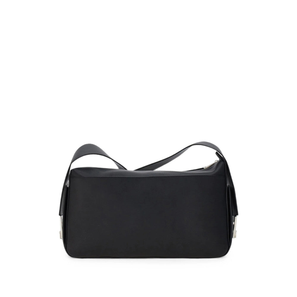 Black Utility Large Messenger Bag 2