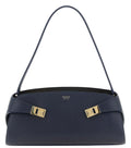 Navy Blue Hug East-West Large Shoulder Bag 1