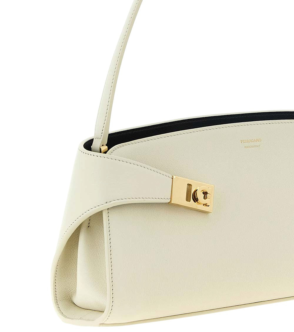 White Hug East-West Large Shoulder Bag 4