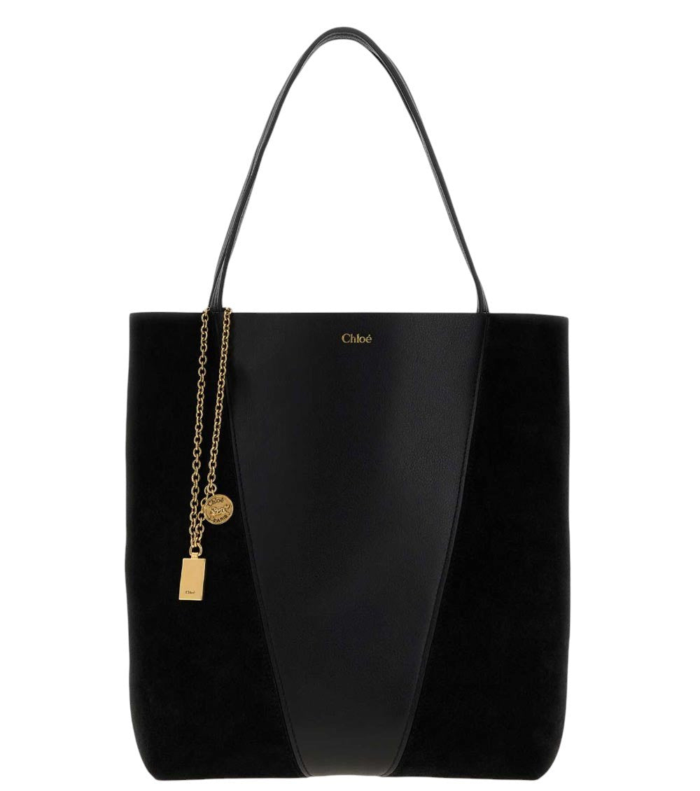 Black Spin Medium Tote 1
