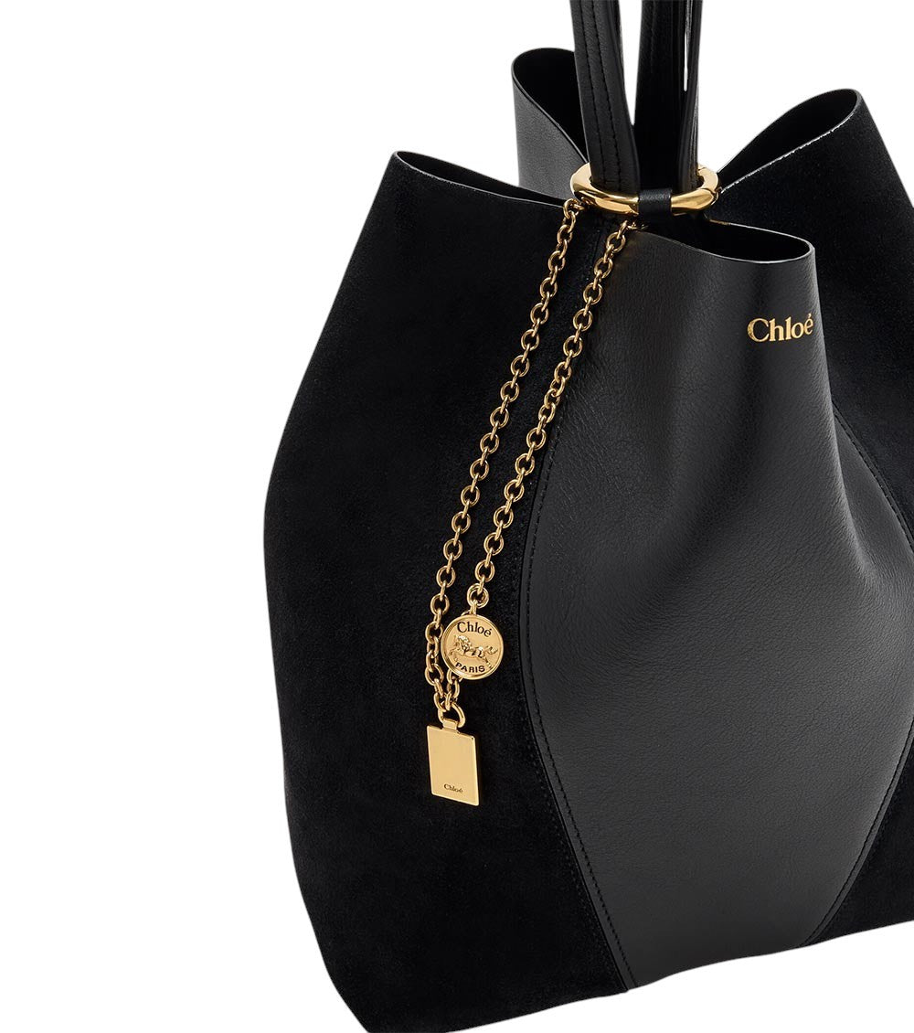 Black Spin Medium Tote 4