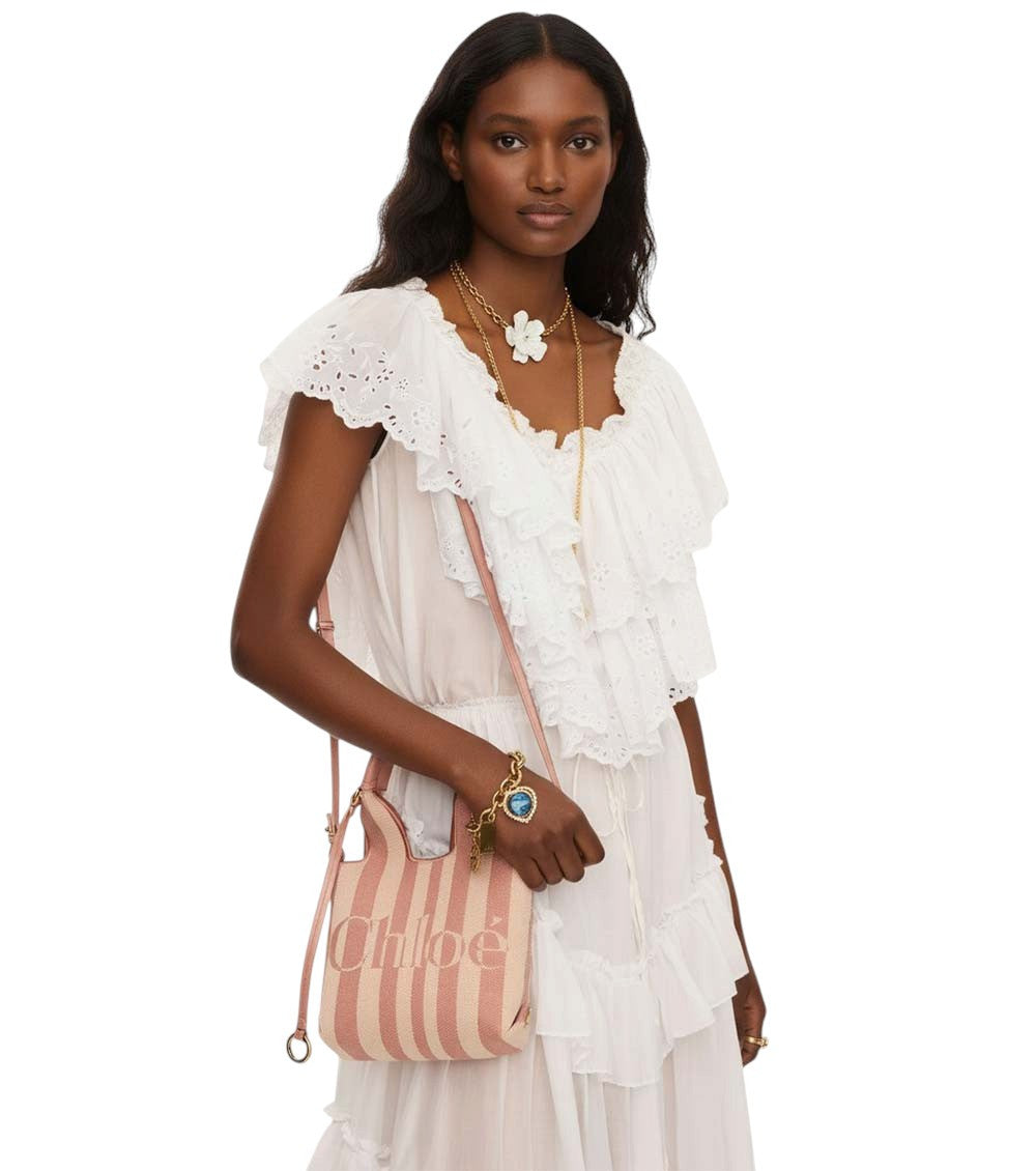 Multicolor Stripy Mini Tote 6
