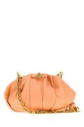 Orange Plissé Medium Shoulder Bag 1
