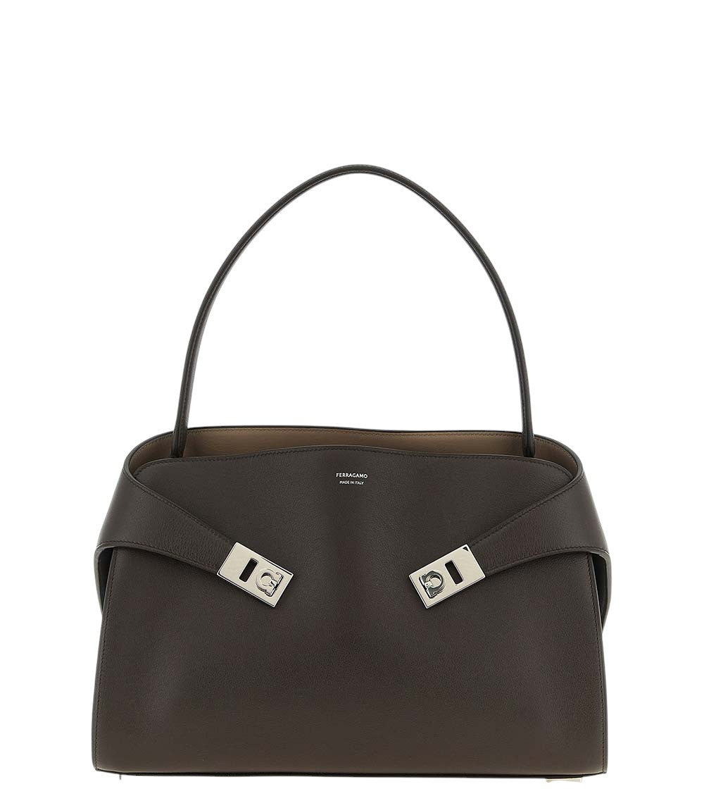 Brown Hug Soft Medium Shoulder Bag 1