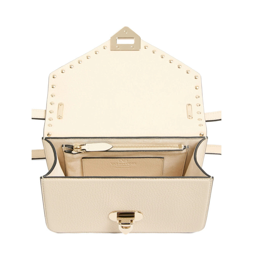 White Rockstud Small Shoulder Bag 3