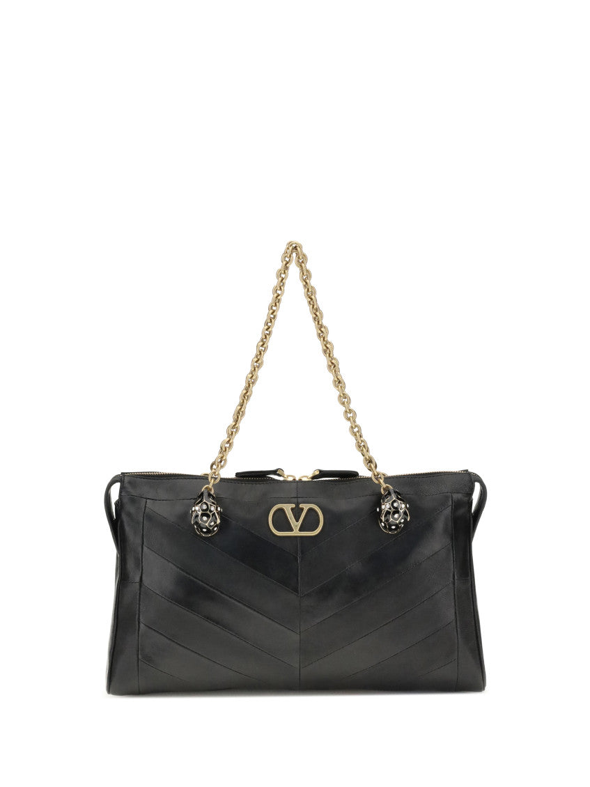 Black Panthea Large Shoulder Bag 1