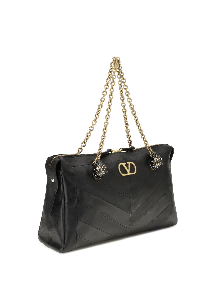 Black Panthea Large Shoulder Bag 2