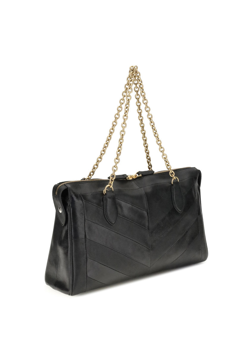 Black Panthea Large Shoulder Bag 3