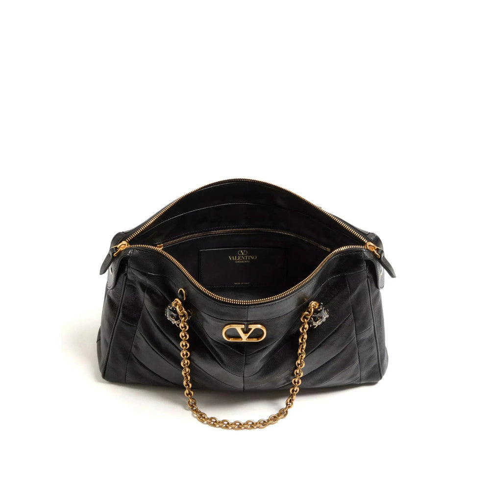 Black Panthea Large Shoulder Bag 4