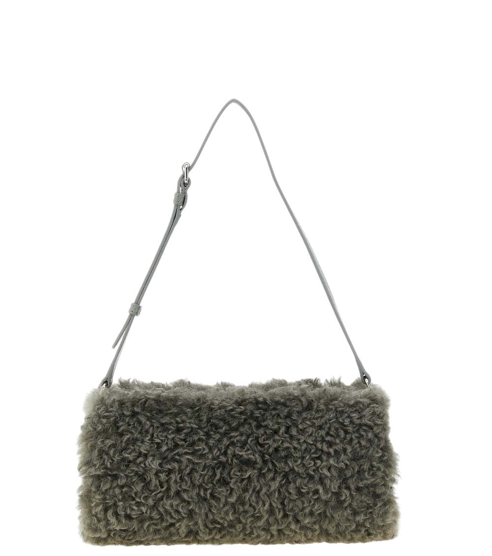 Grey Logo Pochette Small Shoulder Bag 1