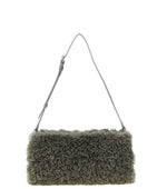 Grey Logo Pochette Small Shoulder Bag 1