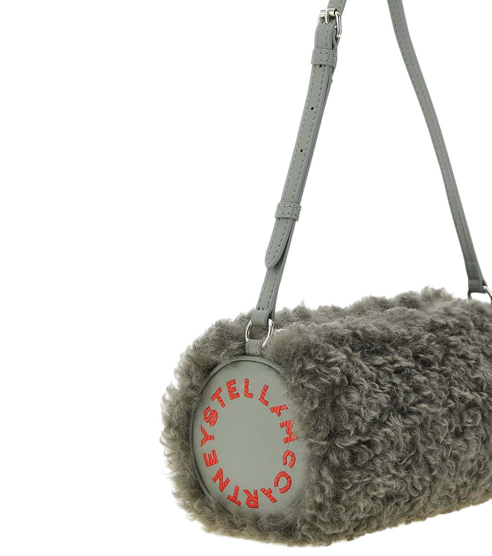 Grey Logo Pochette Small Shoulder Bag 4