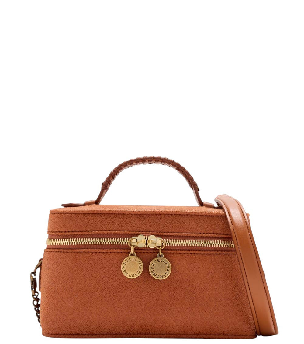 Orange Falabella Vanity Mini Crossbody Bag 1