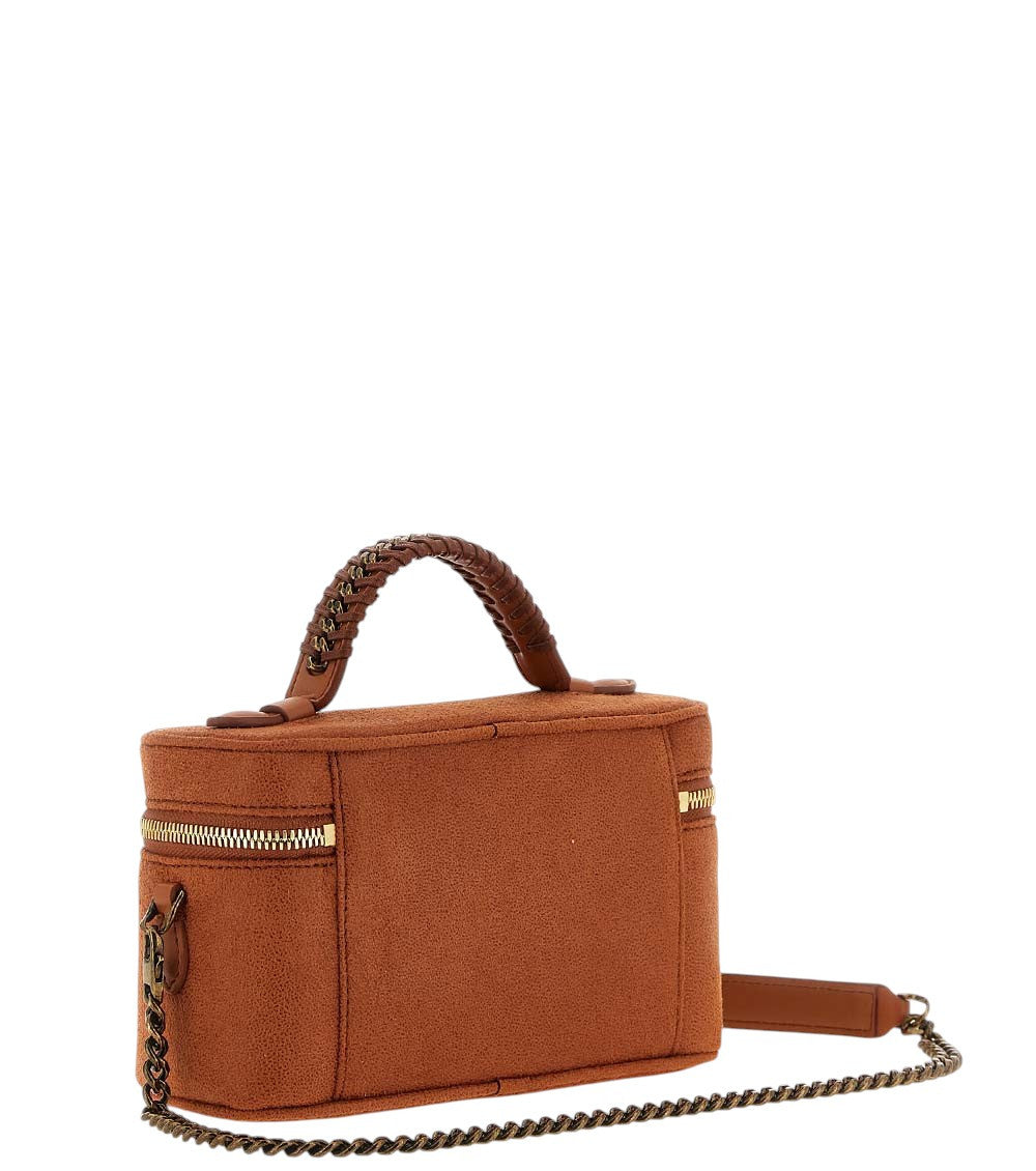 Orange Falabella Vanity Mini Crossbody Bag 2