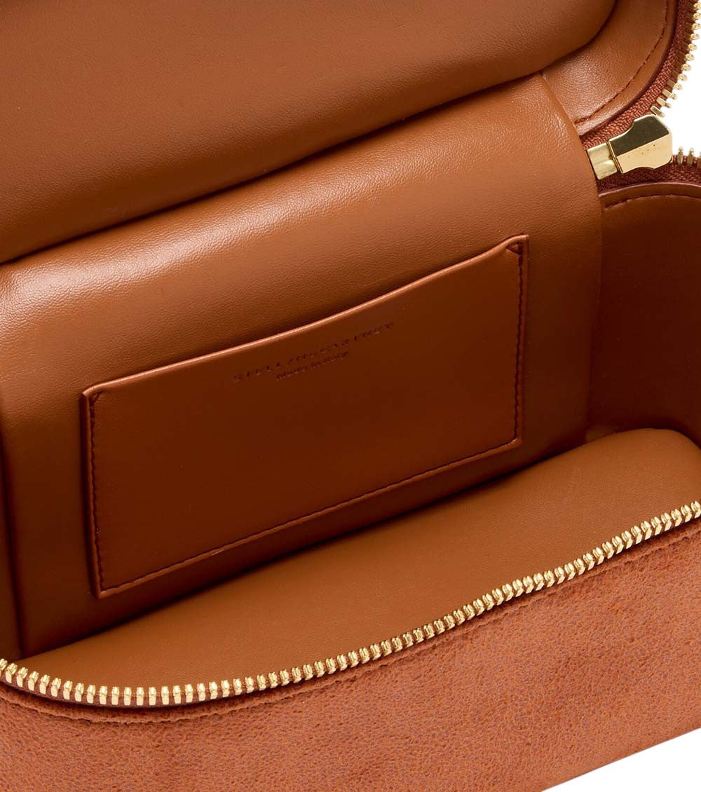 Orange Falabella Vanity Mini Crossbody Bag 3