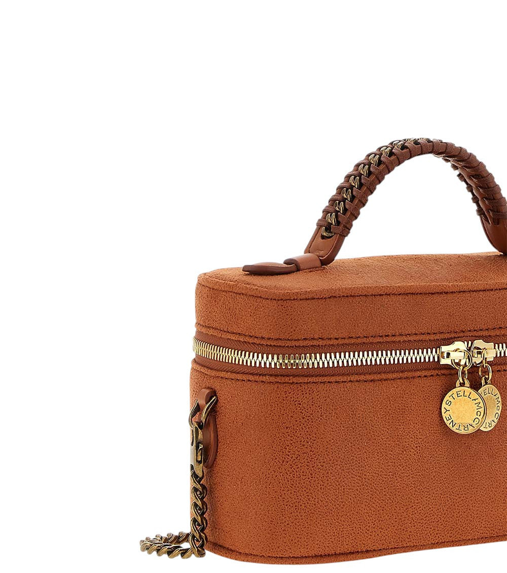 Orange Falabella Vanity Mini Crossbody Bag 4
