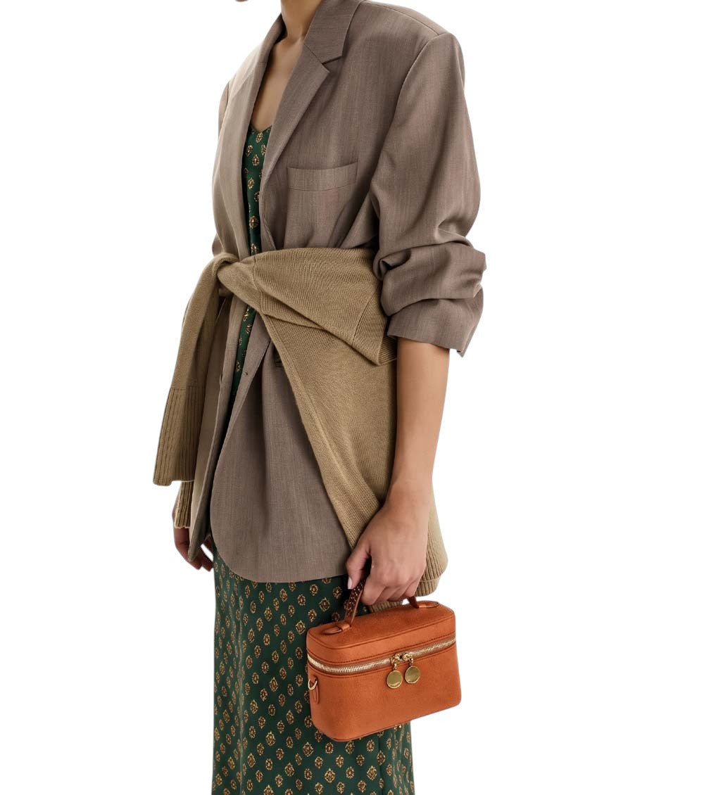 Orange Falabella Vanity Mini Crossbody Bag 5