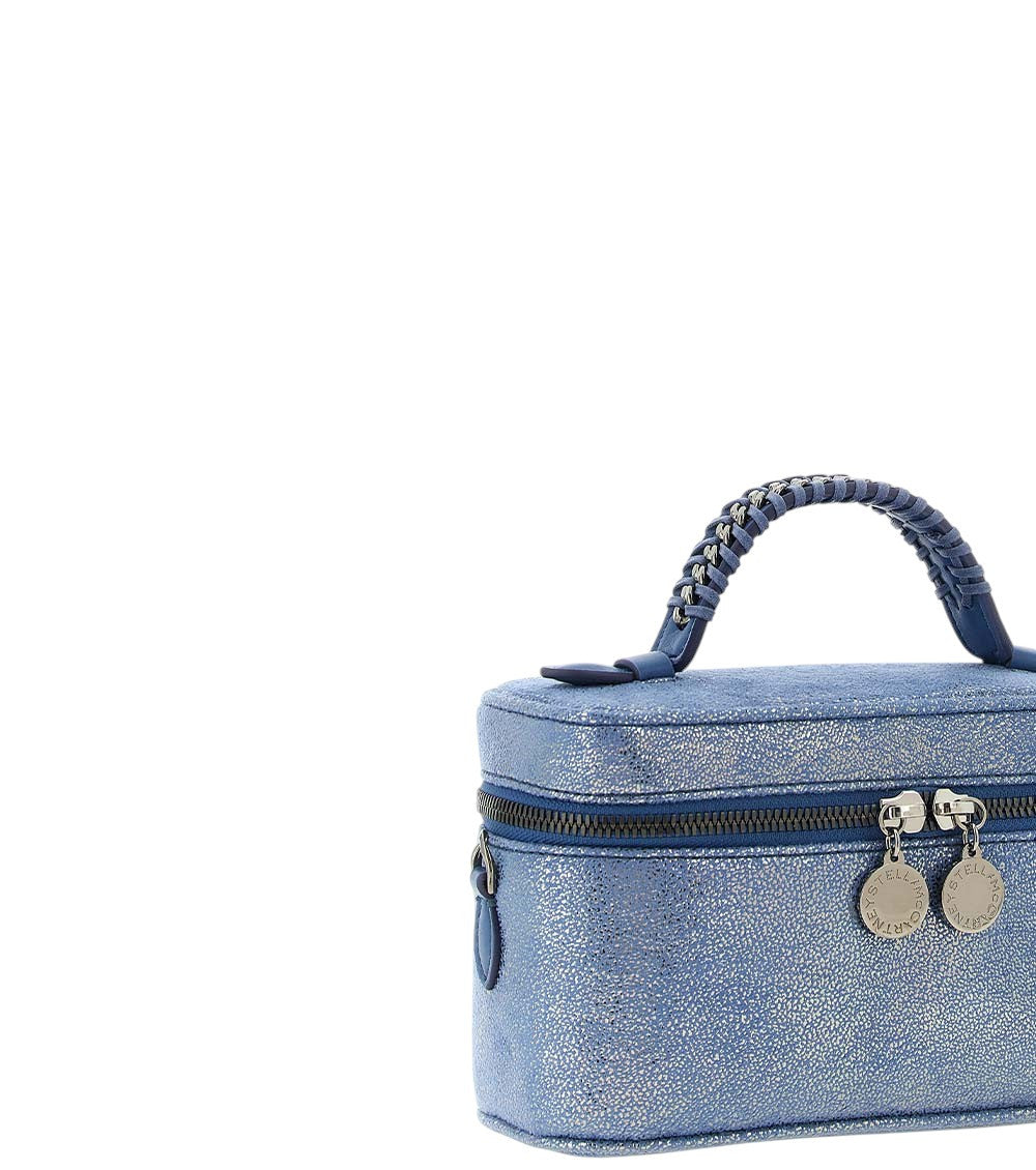 Blue Falabella Vanity Mini Crossbody Bag 4