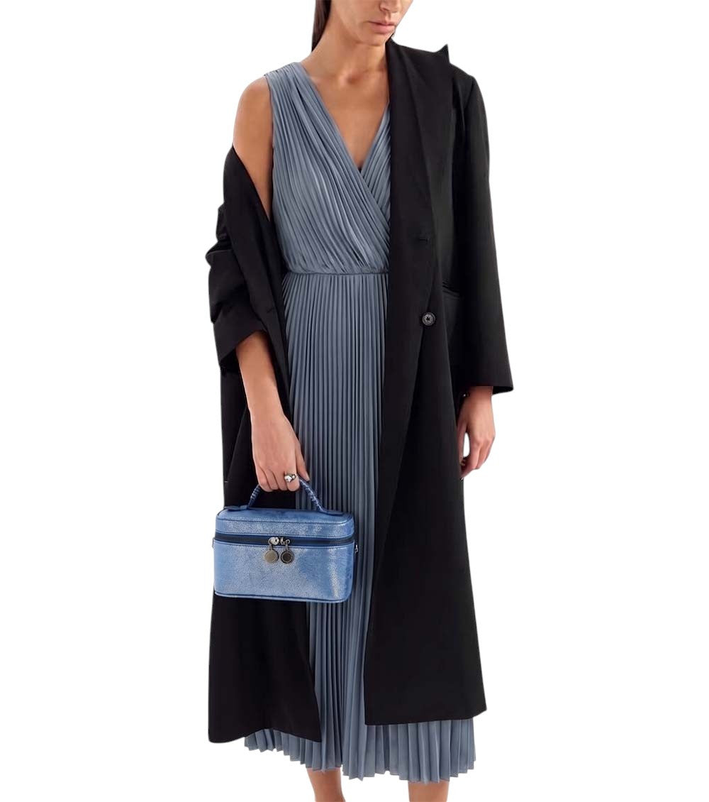 Blue Falabella Vanity Mini Crossbody Bag 5