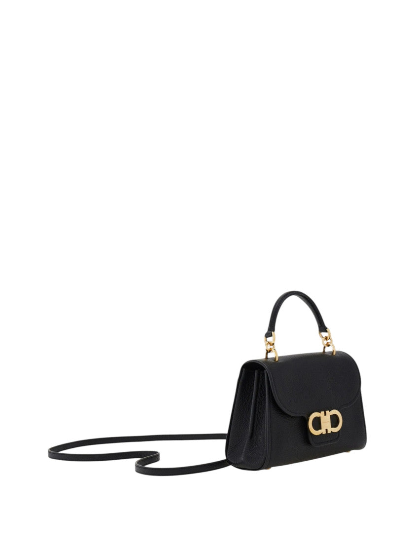 Black Double Gancini XS Satchel 2