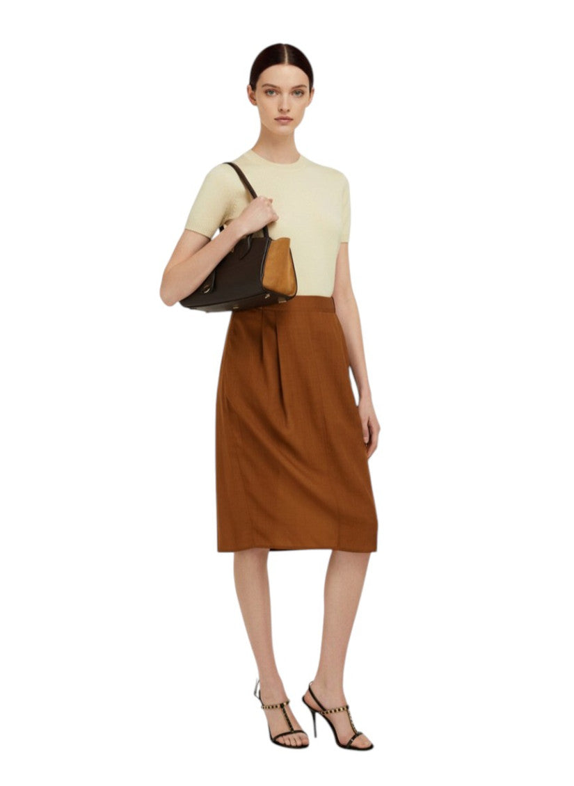 Dark Brown Studio Soft Medium Shoulder Bag 4
