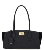 Black Studio Soft Medium Shoulder Bag 1