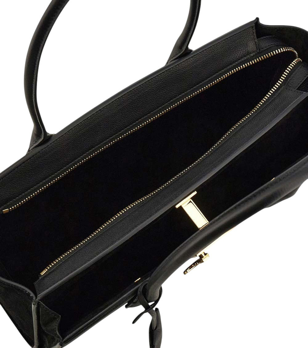 Black Studio Soft Medium Shoulder Bag 5
