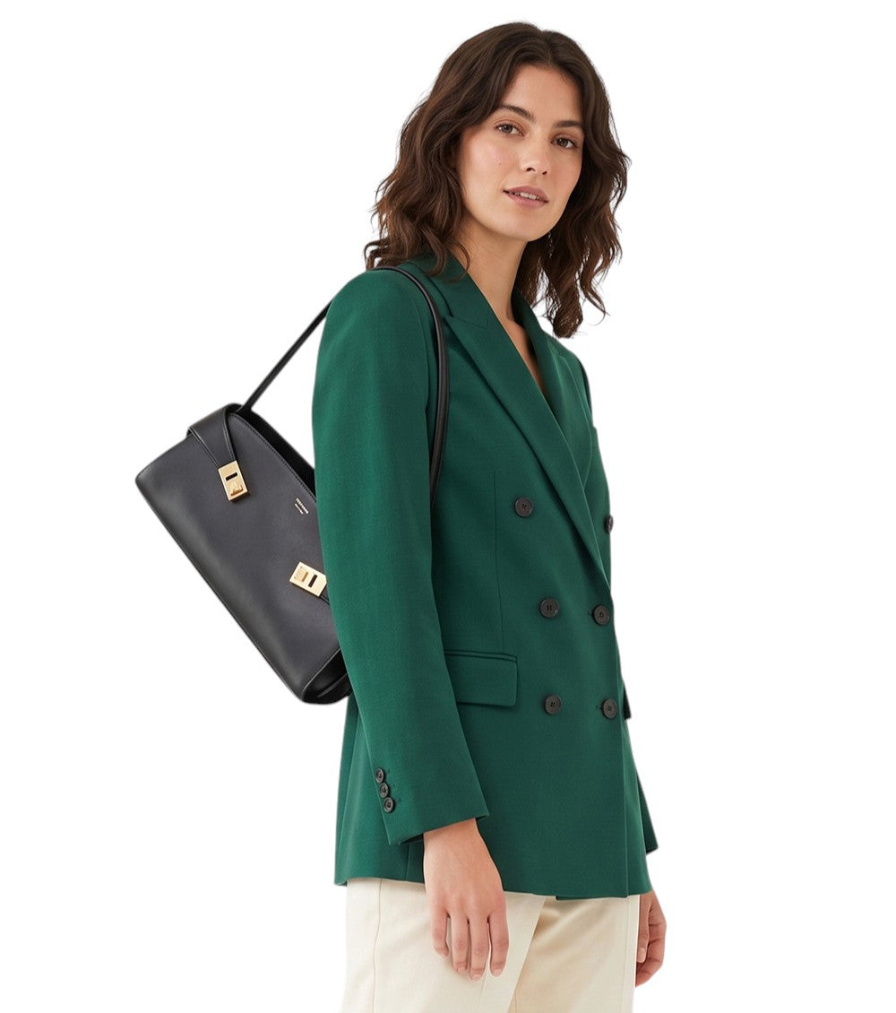 Black Hug East-West Shoulder Bag 5
