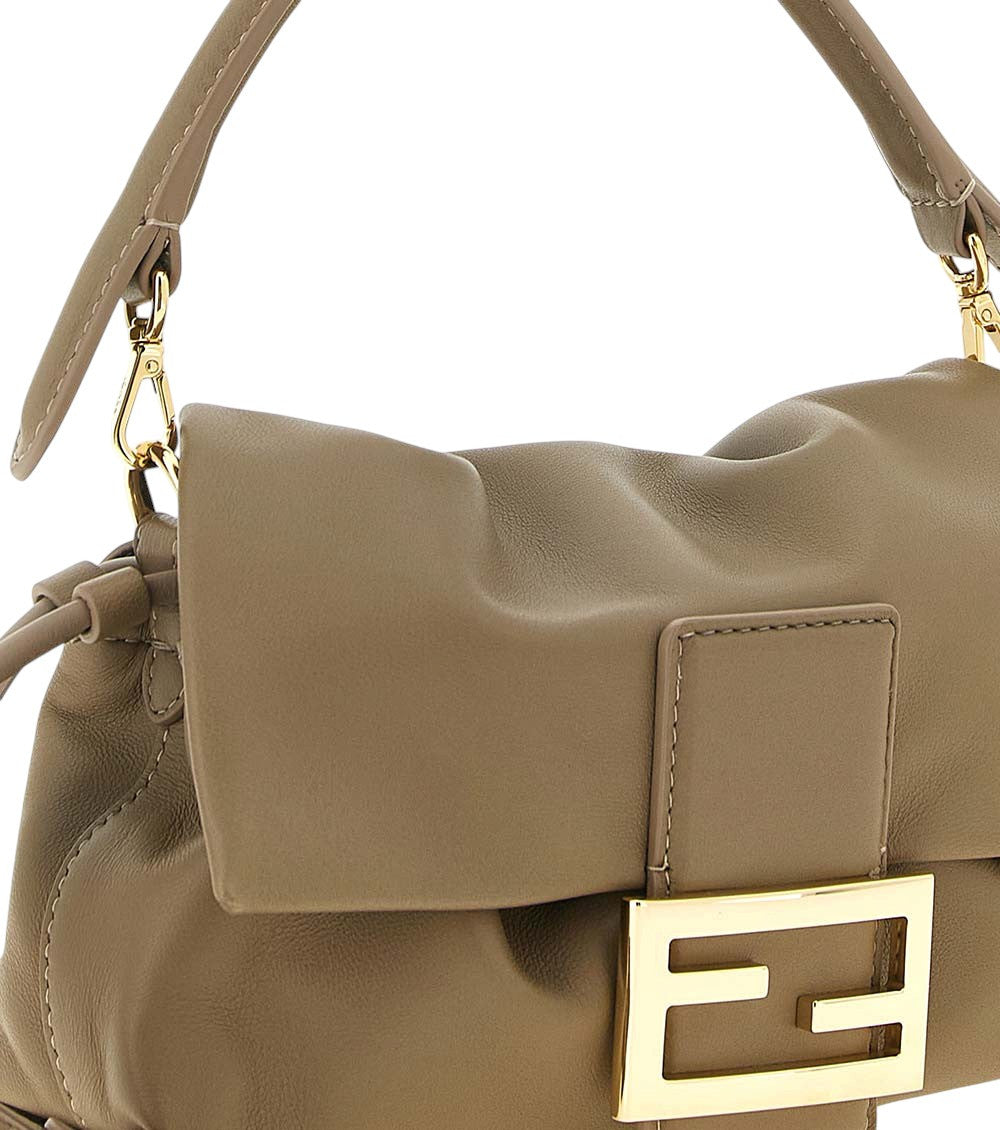 Beige Baguette Soft Piccola Small Shoulder Bag 4