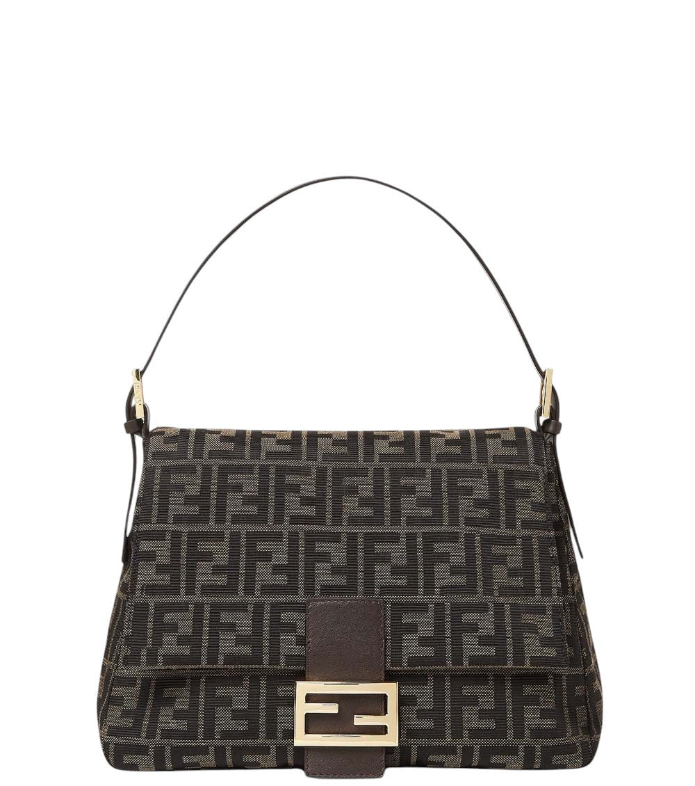 Brown Logo Medium Shoulder Bag 1