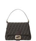 Brown Logo Medium Shoulder Bag 1