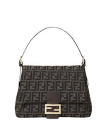 Brown Logo Medium Shoulder Bag 1