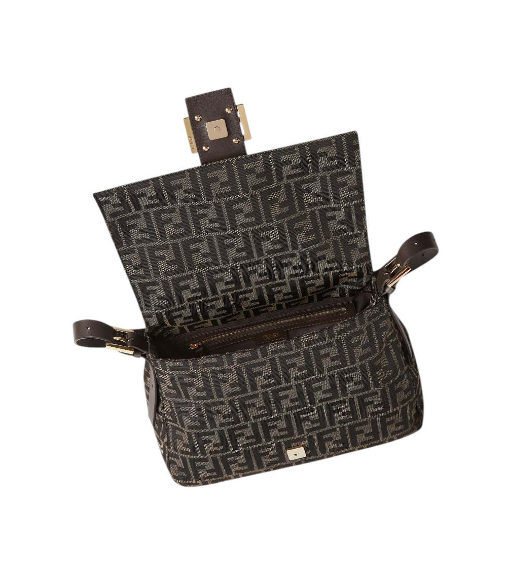 Brown Logo Medium Shoulder Bag 4