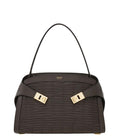 Dark Brown Hug Soft Medium Shoulder Bag 1