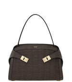 Dark Brown Hug Soft Medium Shoulder Bag 1