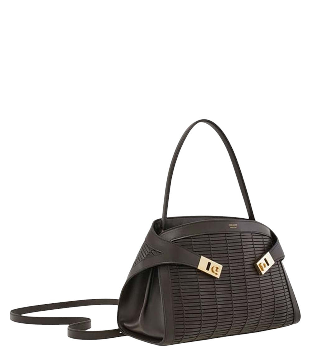 Dark Brown Hug Soft Medium Shoulder Bag 3